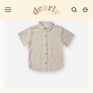 Rylee and Cru linen button up stripe shirt